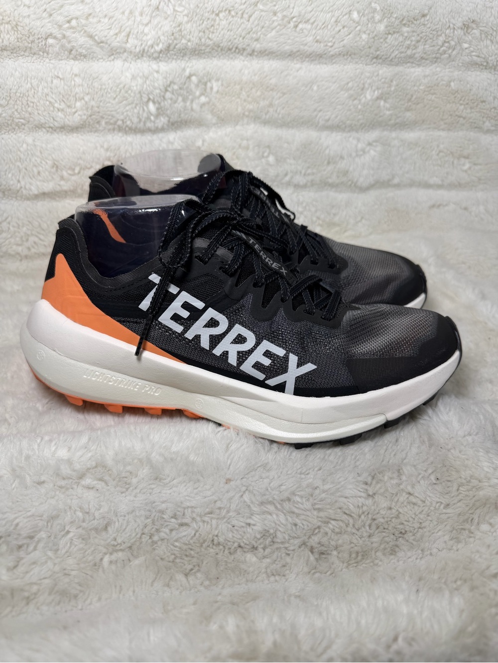 Adidas Terrex Agravic Speed  Women's Size 8 Trail Running Shoe Black/orange